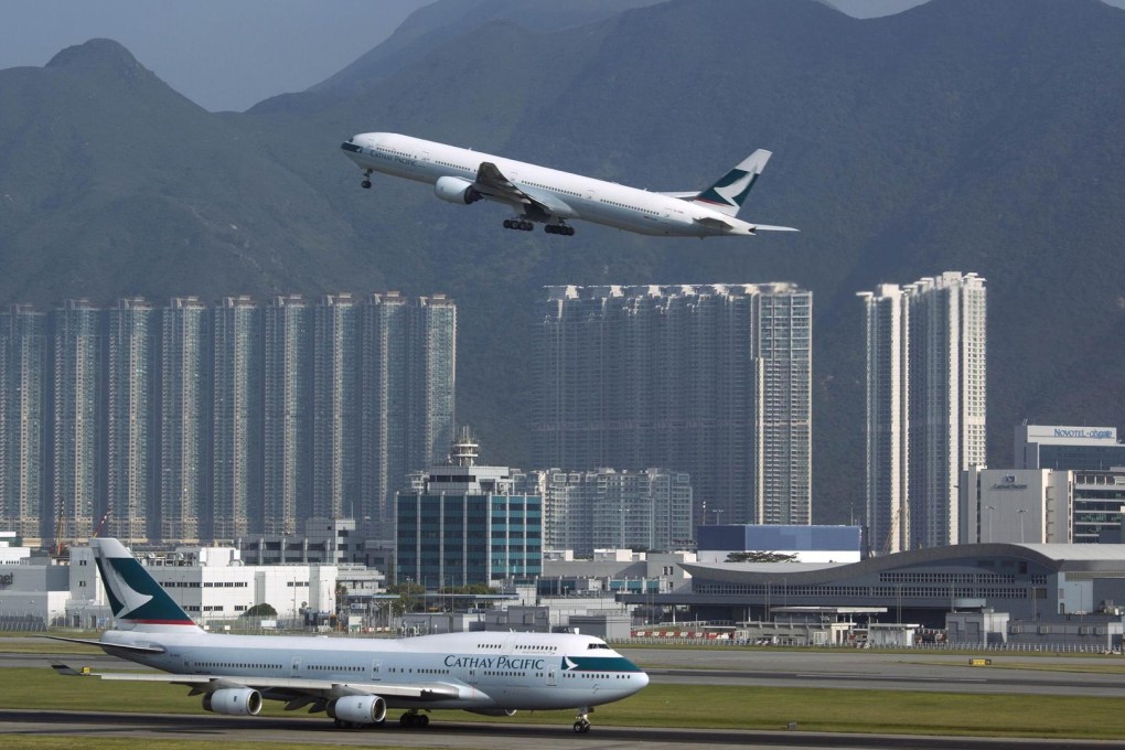Sky's near the limit above Chek Lap Kok