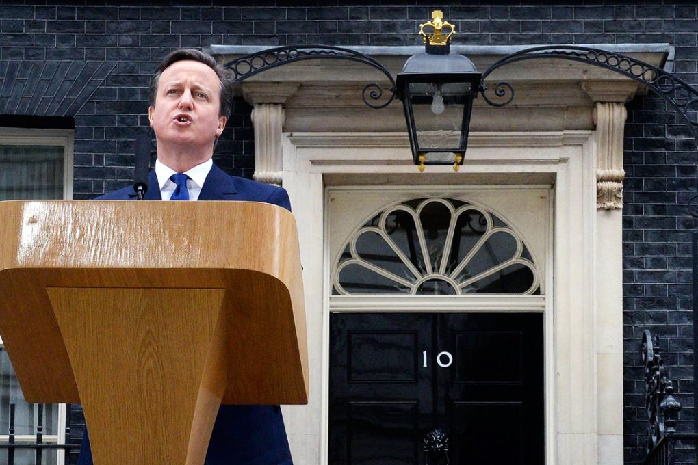 Prime Minister David Cameron addresses the nation from his office at No10 Downing Street. Photo: EPA