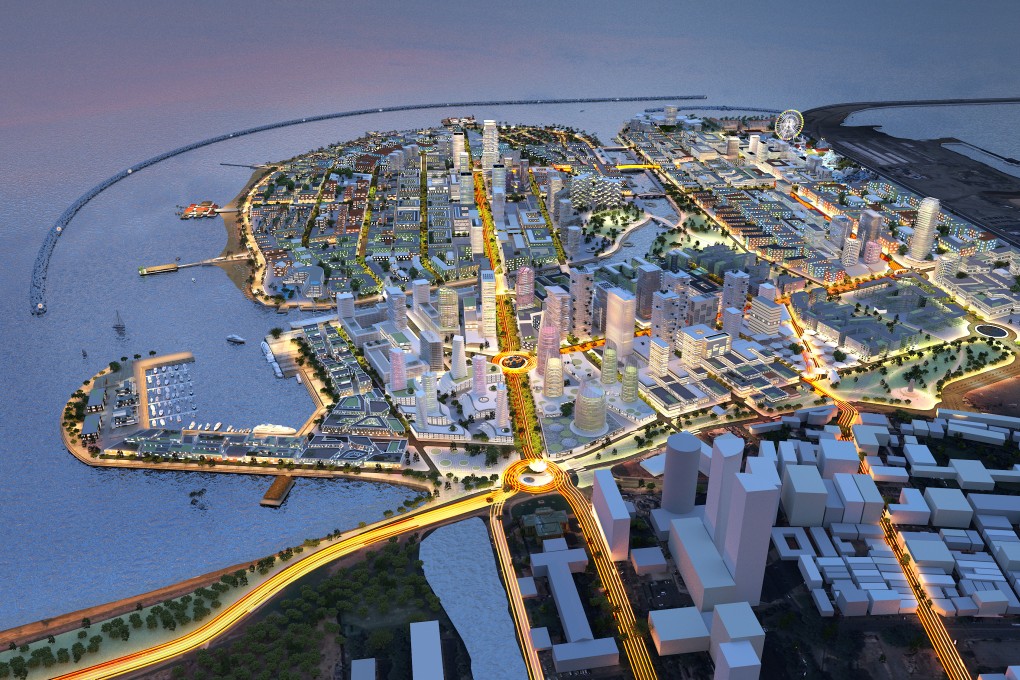 Artist's impression of the proposed Colombo Port City project. Photo: SCMP pictures