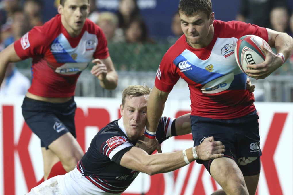Hong Kong were disappointed to be knocked out of the Sevens World Series qualifier by Russia, despite the Bears going on to win promotion to play on next season's global circuit. Photo: KY Cheng/SCMP