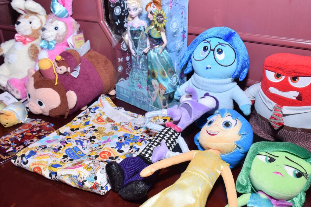 Merchandise on sale at Hong Kong Disneyland. Photo: Franke Tsang