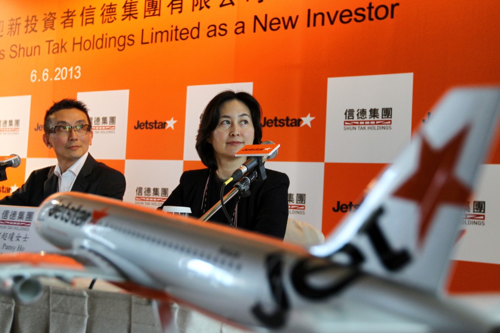 Edward Lau, chief executive officer of Jetstar Hong Kong (left), says he is not giving up the fight for approval. Photo: Felix Wong