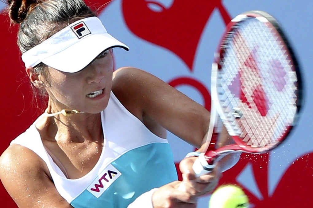 Tennis won back lost ground when No 1 Hong Kong woman Zhang Ling reached the semi-finals at the 2013 Asian Championships in Bangkok to allow the code to gain the required points to become an elite sport. Photo: Dickson Lee