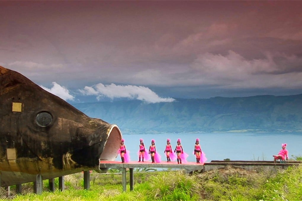 A still from the documentary The Act of Killing by Joshua Oppenheimer.
