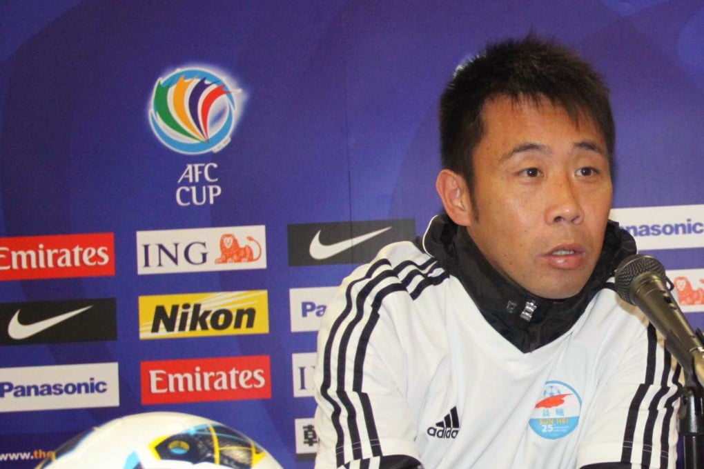 Wong Tai Sin coach Chiu Chung-man believes their keeper Tsang Man-fai deserves a spot on the senior hong Kong squad. Photo: SCMP Pictures