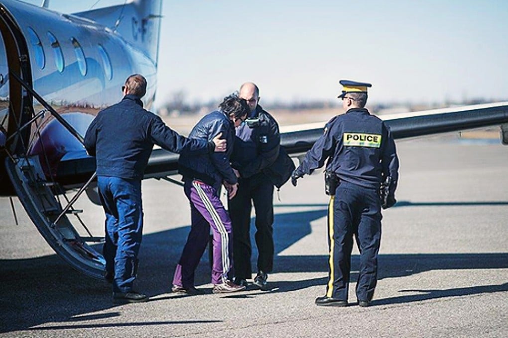Daegun Chun is arrested at the Saint-Hubert Airport, Montreal. Photo: RCMP/GRC