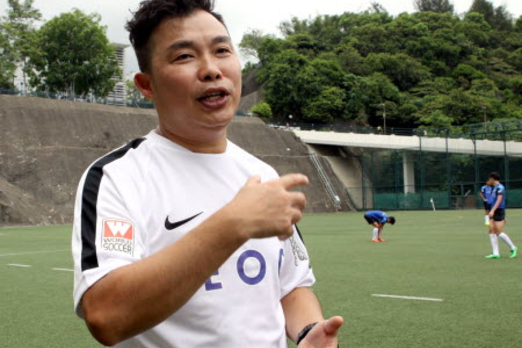 YFCMD coach Li Chi-kin was unhappy that his side blew a two-goal lead against high-flying Sun Pegasus. Photo: SCMP Picture