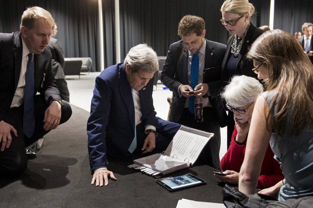 US Secretary of State John Kerry (left) led talks. Photo: Reuters