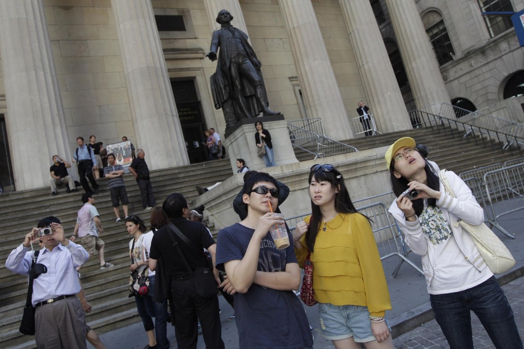 The number of Chinese tourists visiting the US surged 21 per cent to 2.19 million in 2014, outpacing the 7 per cent growth in all tourist arrivals to the US. Photo: AP