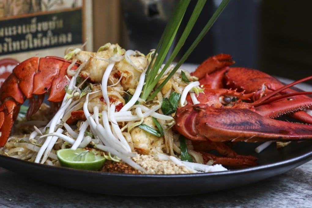 Pad thai with whole Boston lobster. Photos: Jonathan Wong