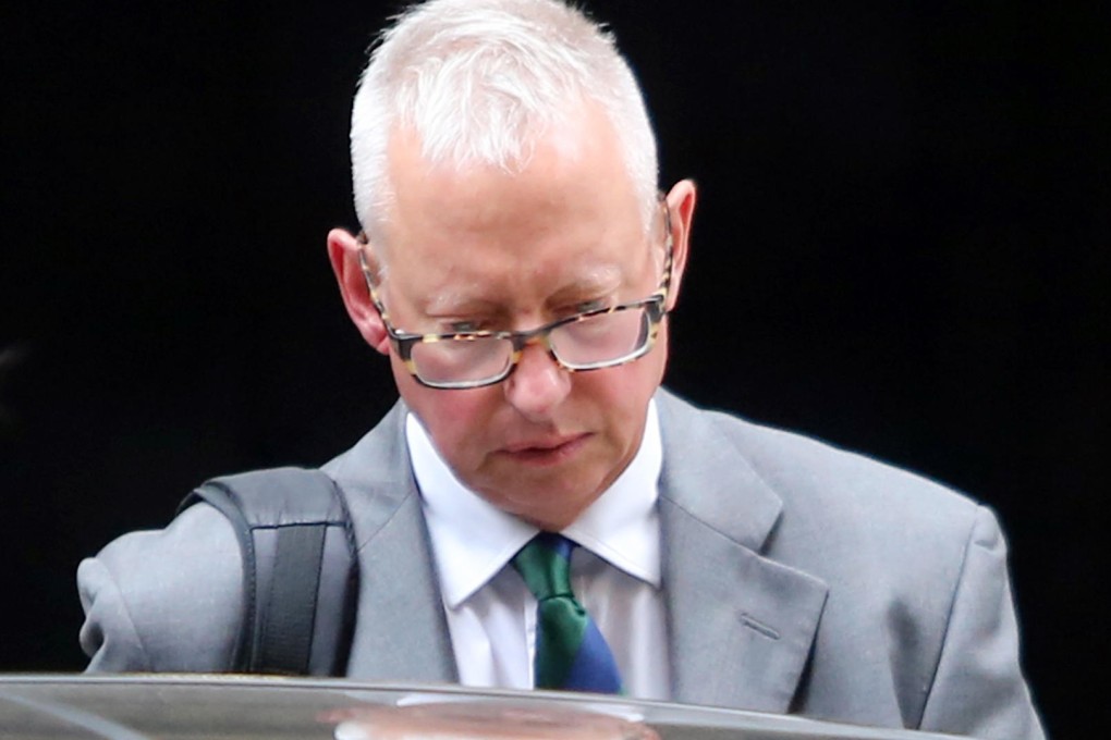 Nick Cousins outside Eastern Court yesterday. Photo: SCMP Pictures