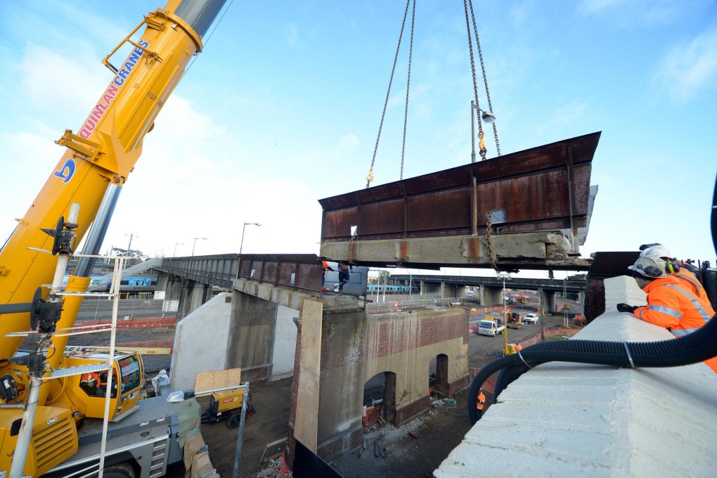 China Communications Construction is expected to be a major beneficiary of Beijing's one belt, one road strategy. Photo: Bloomberg