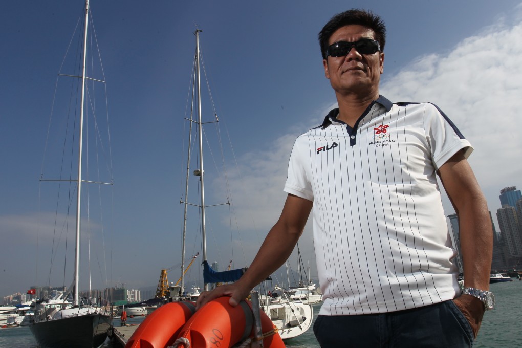 Tong Yui-shing, who along with Tong Kit-fong, sailed their Hobie 16 to a bronze medal at year's Incheon Asian Games. Photo: May Tse