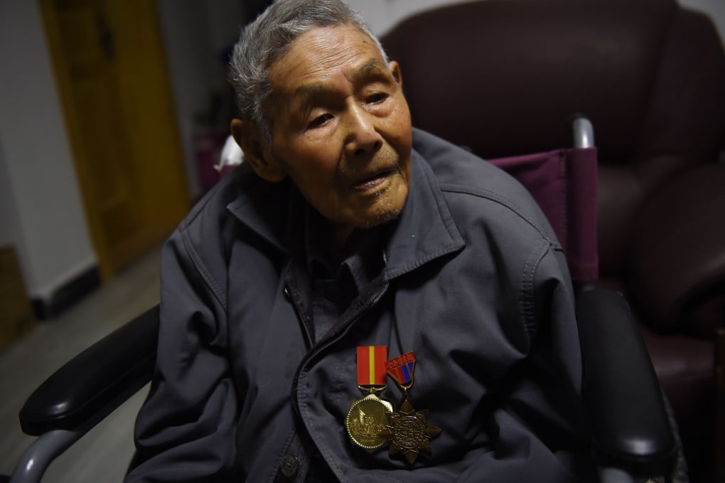 Nationalist veteran Zeng Hui. he never speaks of the persecution he faced during the Cultural Revolution. Photo: AFP