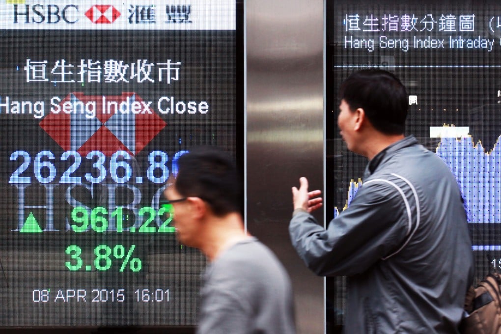 Mainland investors piled into the city's stocks via the through train programme, with turnover hitting a record HK$21 billion. Photo: Dickson Lee