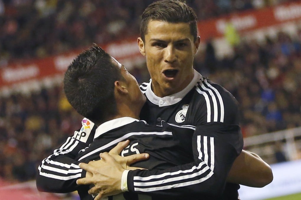 Cristiano Ronaldo celebrates his 300th goal. Photo: Reuters