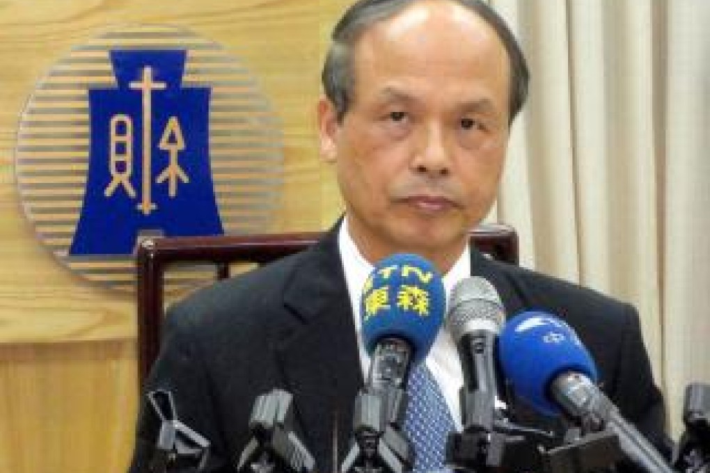 Taiwan's Finance Minister Chang Sheng-ford has been criticised by the political opposition for the delay in submitting the application. Photo: SCMP Pictures