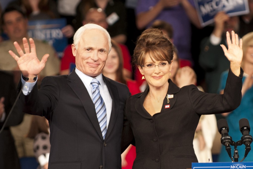 Actors Ed Harris and Julianne Moore play Senator John McCain and former Alaska governor Sarah Palin in the HBO movie, Game Change. Photo: AP