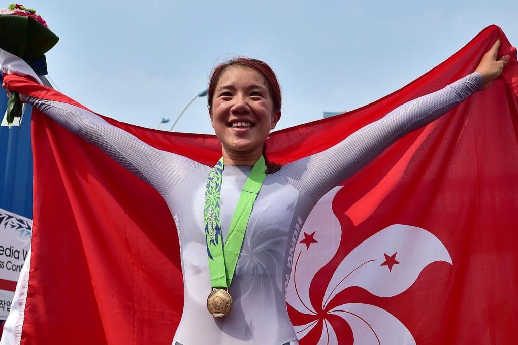 Jamie Wong wins bronze at the 2014 Asian Games in Incheon. Photo: AFP