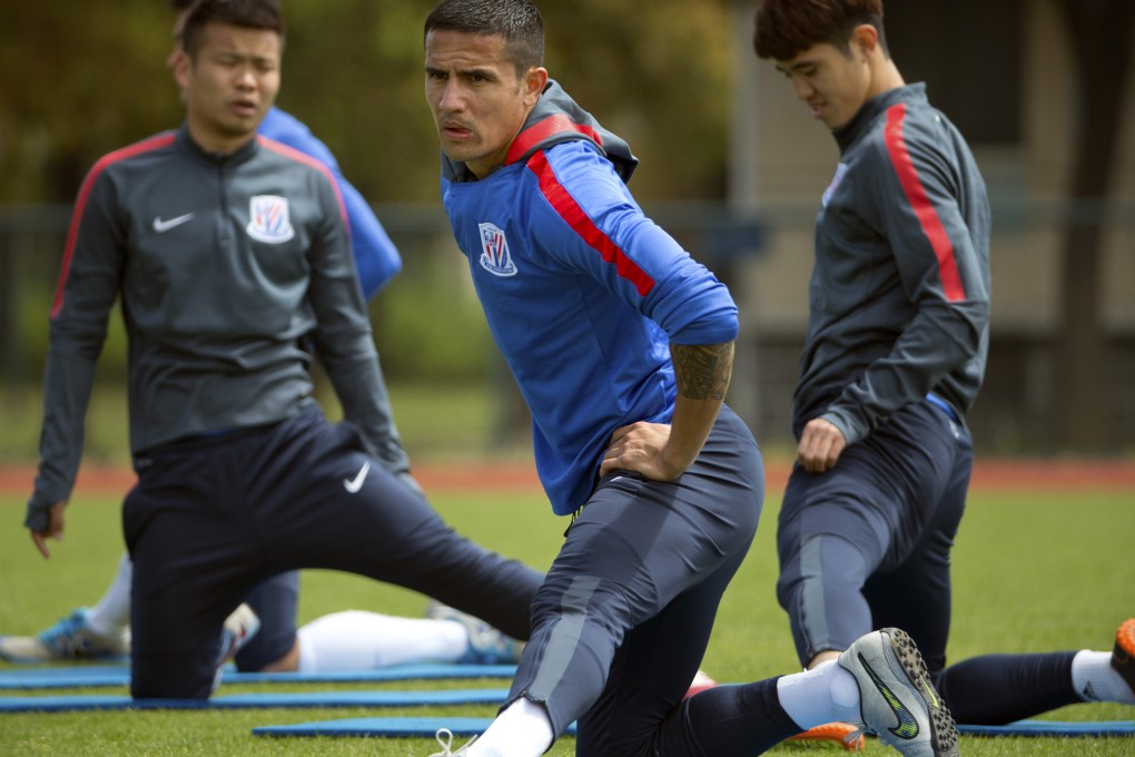 Australia star Tim Cahill joined Shanghai Shenhua last month, adding credibility to the side. Photos: AP