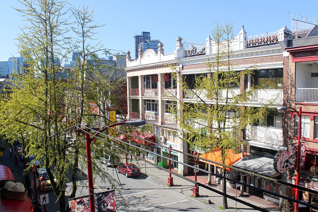 East Pender Street, 2015, in the heart of Vancouver's Chinatown. The district is at risk of losing its identity as its population ages and non-Chinese businesses move in. Photo: Christopher Cheung