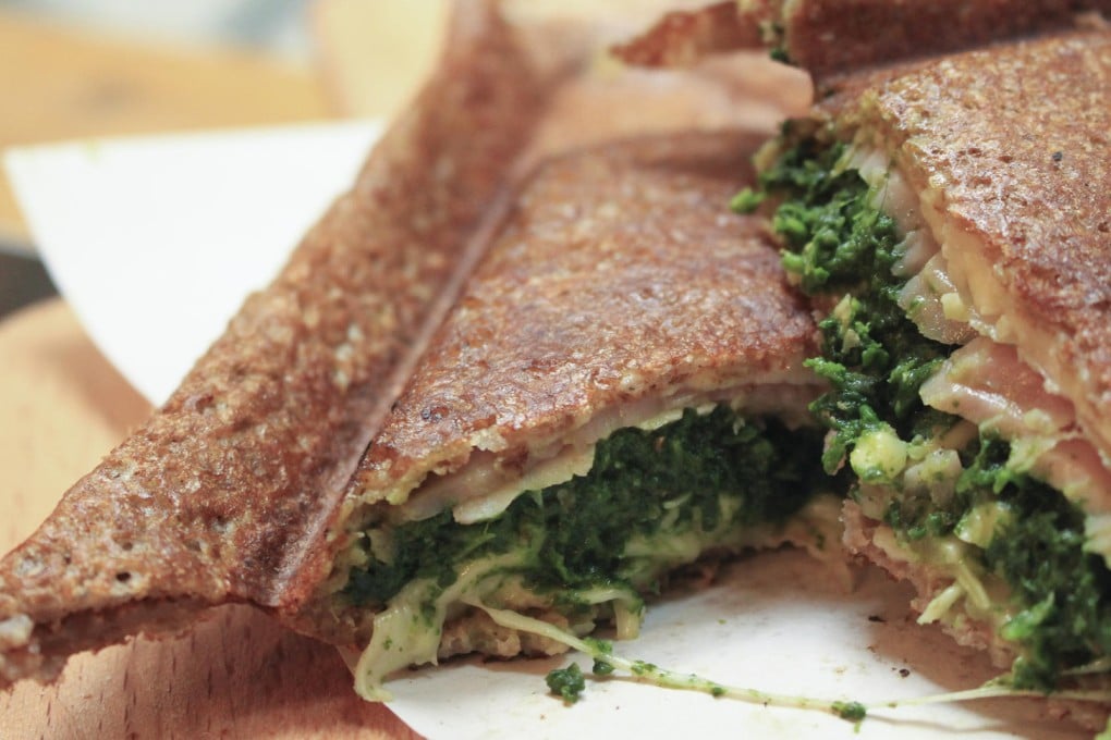 The chef's complete spinach gallette. Photo: Vanessa Assarasakorn