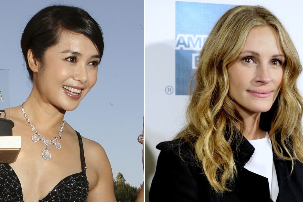 Jiang Wenli and Julia Roberts voice the character of Mother Nature in Conservation International's campaign. Photos: AFP, EPA