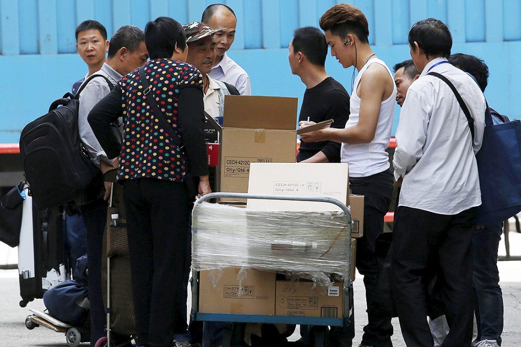 An order in Sheung Shui bound for Shenzhen. Photo: Reuters