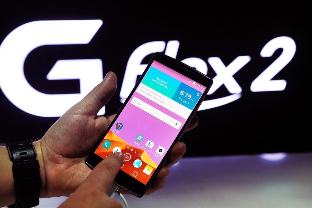 The report showed that out of the eight mobile phone models tested, LG's G Flex performed best with its 3,500mAh (miliamp hour) battery. Photo: AFP
