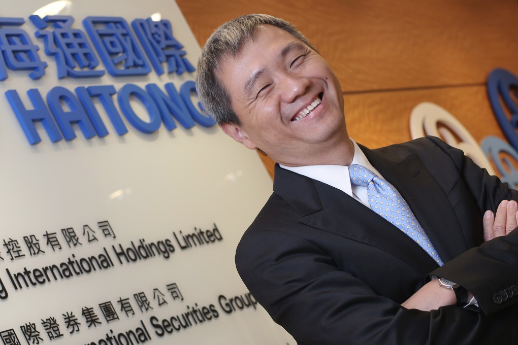 Lin Yong, the chief executive of Haitong International Securities Group Ltd. at his office. Photo: Paul Yeung