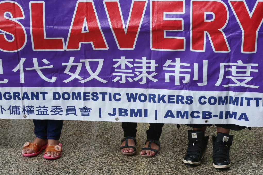An unnamed domestic helper's treatment at the hands of her Hong Kong employers descended into “virtual slavery”, according to an official adjudicator in Canada. Photo: K.Y. Cheng