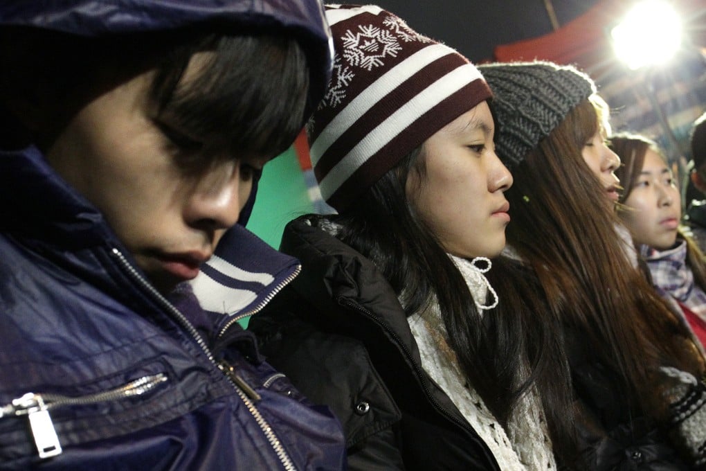 Members of Scholarism, including Joshua Wong, took part in a hunger strike during the Occupy protests last year. Photo: Dickson Lee