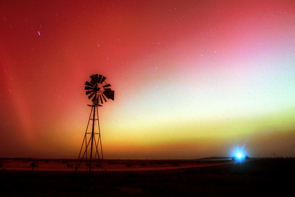 The aurora borealis, in a rare appearance above Kansas, is the most visible sign of the field that shields earth. Photo: AP