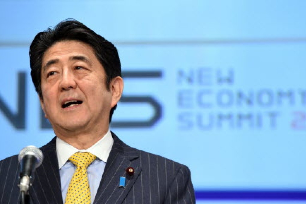 Japanese Prime Minister Shinzo Abe will make a major speech this week in Indonesia this week. Photo: AFP