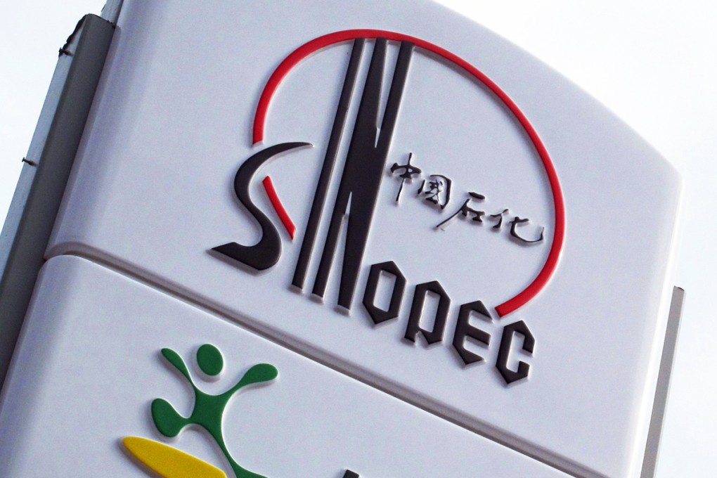 Sinopec logo in Beijing. The company led issuers in the US high-grade market on Tuesday. Photo: Reuters