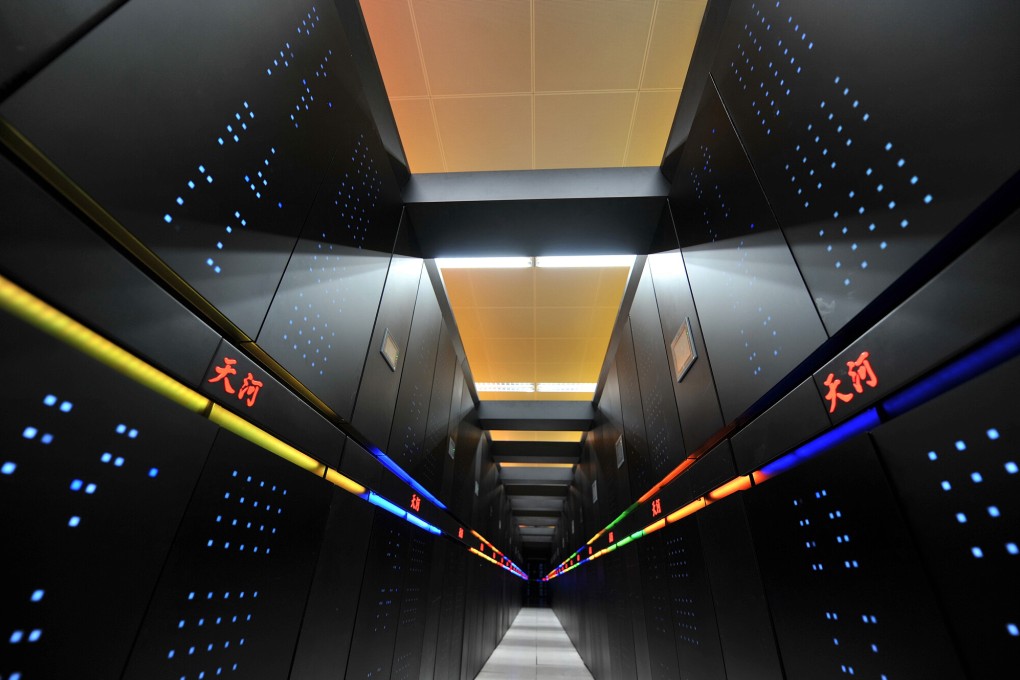 The Tianhe-2 supercomputer developed by China's National University of Defense Technology. Photo: Xinhua