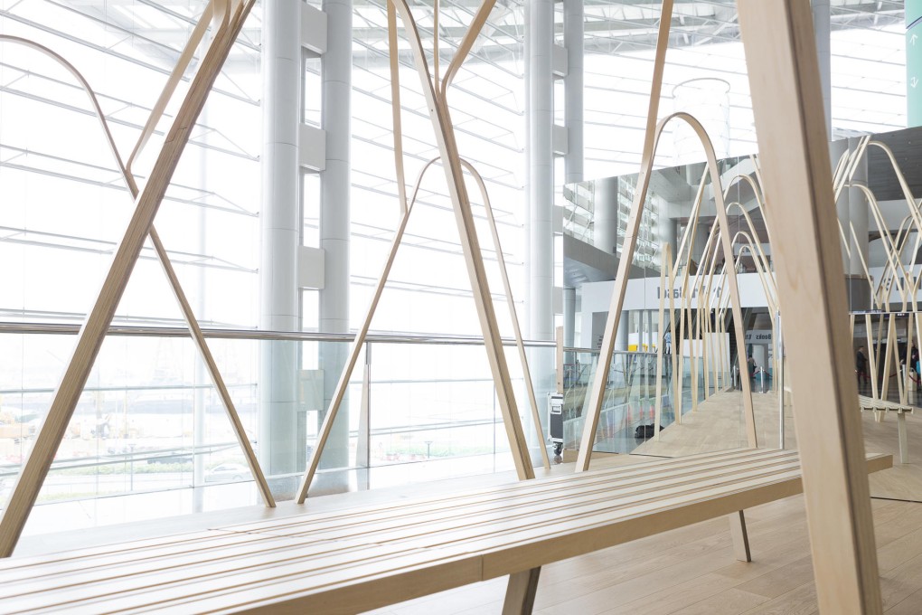 The installation "Ephemera" at Swire Properties' lounge during Art Basel.