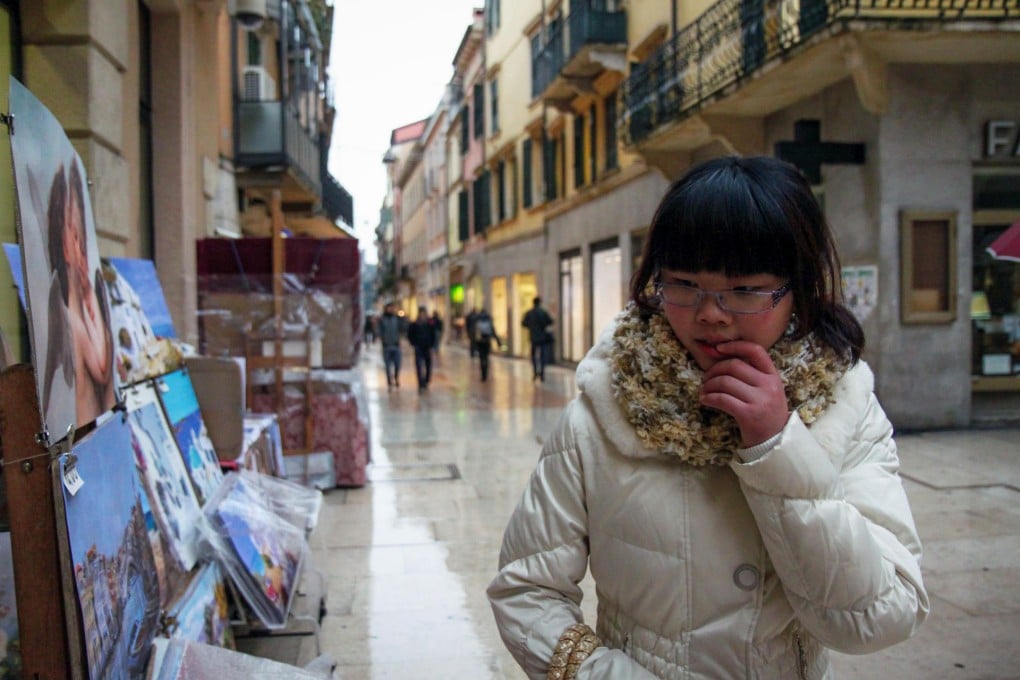 Teenage migrant Ye Pei in Verona in 2011. Photo: AFP