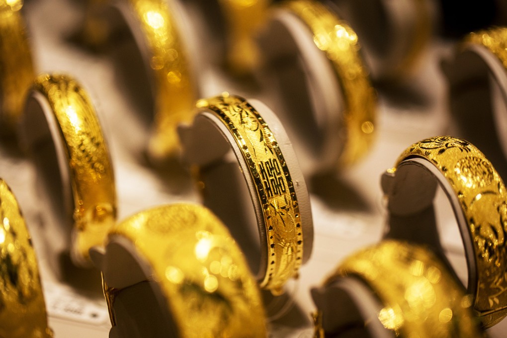 There is strong traditional and cultural demand for jewellery and gold as a store of value in China. Photo: Bloomberg