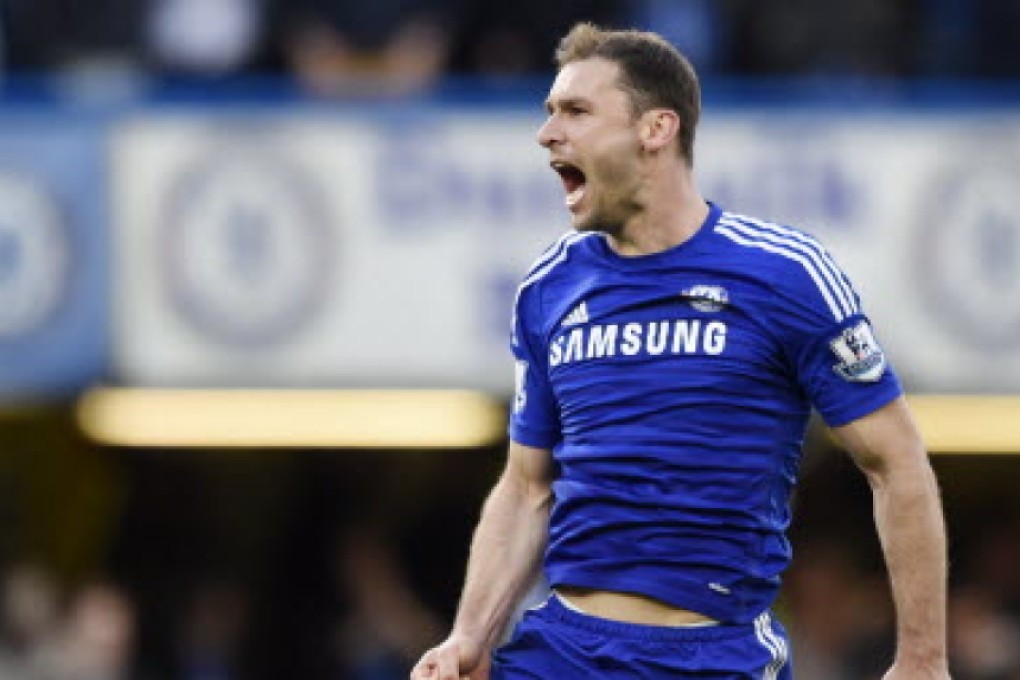 Chelsea's Branislav Ivanovic was called for a rare foul throw. Photo: Reuters