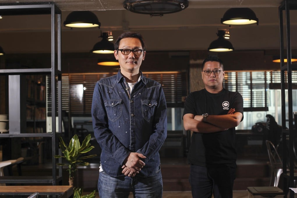 Directors Sunny Luk (left) and Longman Leung in their studio.