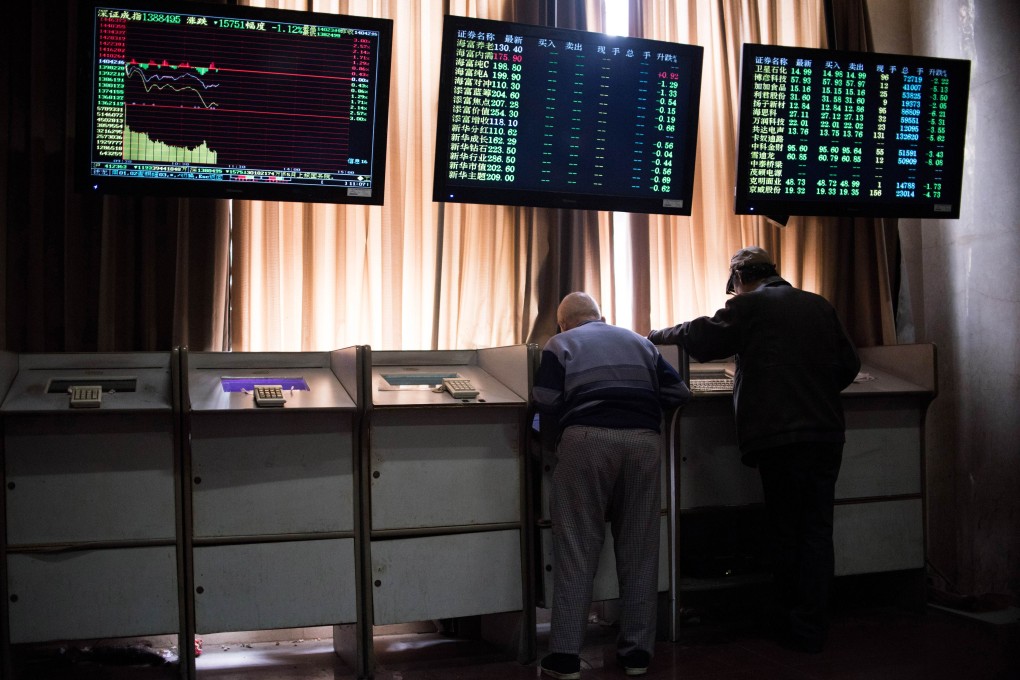 Investors eye stock prices on the Shanghai Composite Index. Photo: AFP