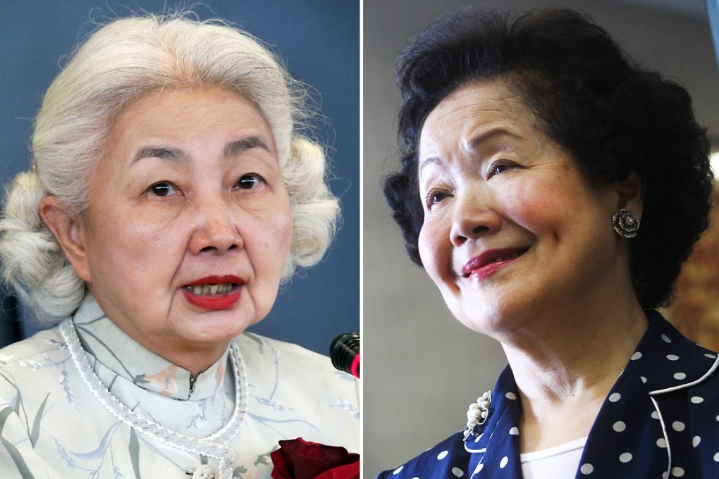 Former chief secretary Anson Chan (right) said the government's proposal would lead to a "fake election", while former justice secretary Elsie Leung (left) said the government's plan was a reasonable combination of the public's input and Beijing's framework. Photos: David Wong, May Tse