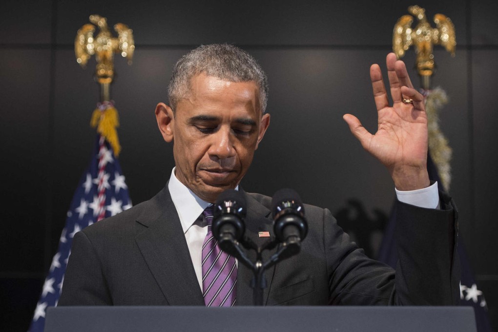 Barack Obama marks 10 years of the intelligence office. Photo: AFP