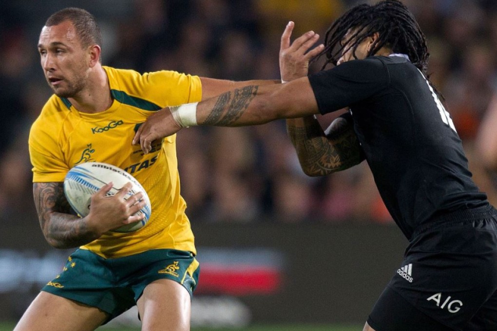 Wallabies fly-half Quade Cooper (left) will join French Top 14 outfit Toulon next season. Photo: AFP