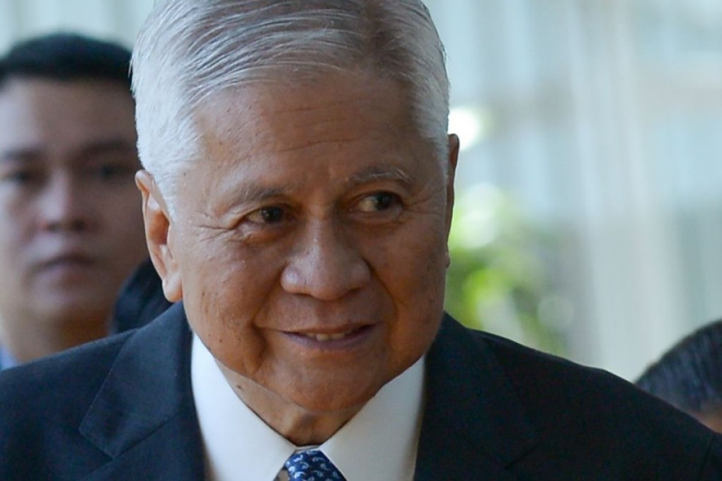 Philippine Foreign Secretary Albert del Rosario urged the grouping of Asean foreign ministers to "stand up" to China by urging it to halt its reclamation work. Photo: AFP