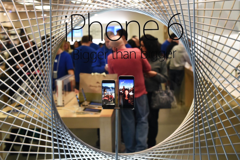Strong sales of the iPhone 6 and 6 Plus, especially in China, have given Apple a record-breaking quarter. Photo: AFP