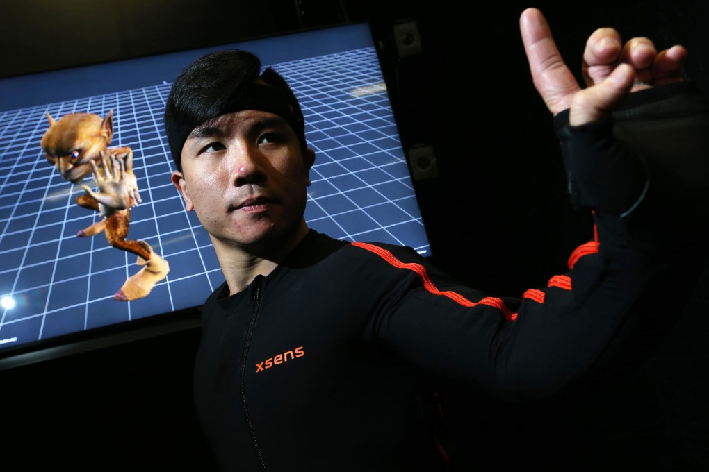 Hung Kuen master Oscar Lam Chun-ho records some moves at the CityU Hong Kong Martial Arts Living Archive in Kowloon. Photo: K. Y. Cheng