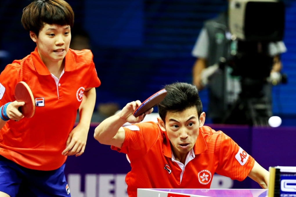 Doo Hoi-kem and Wong Chun-ting coped impressively with their Japanese opponents. Photo: Xinhua