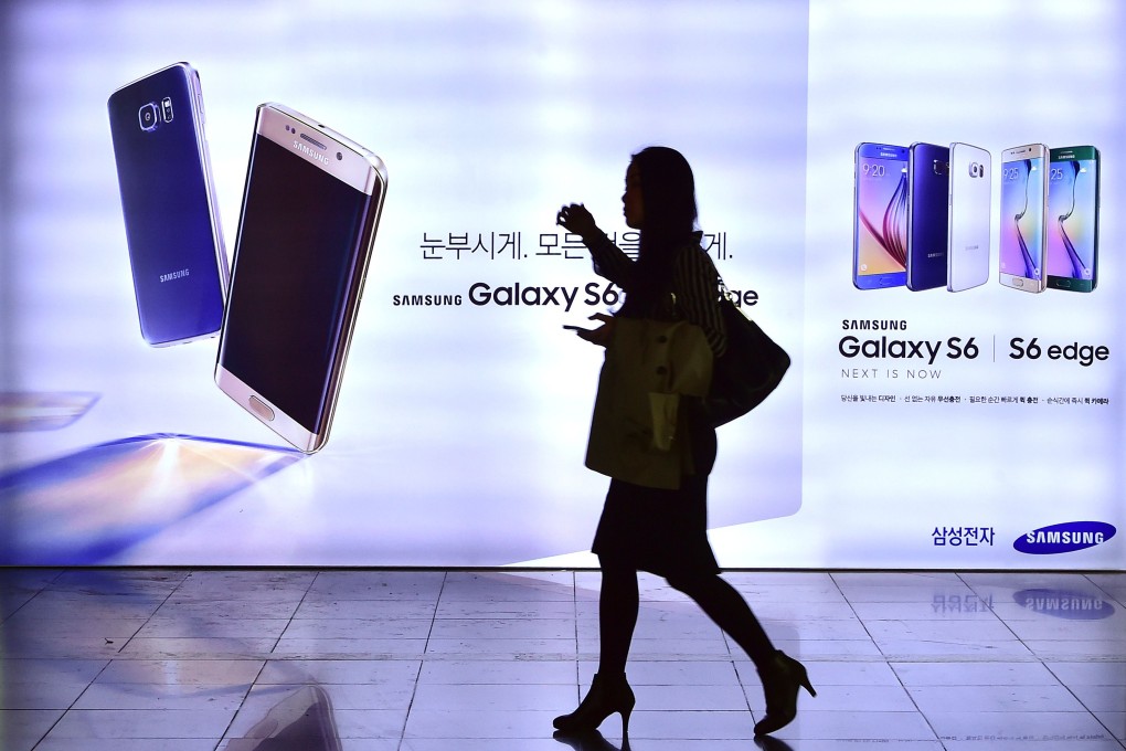 Samsung, the world's top handset maker, reported net profit of 4.6 trillion won (HK$33.3 billion), down 38.9 per cent year on year. Photo: AFP
